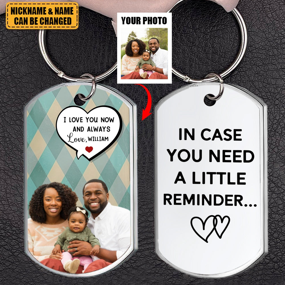 A Little Reminder For You - Personalized Stainless Steel Photo Keychain